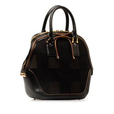 Black Burberry Prorsum Jacquard Check Orchard Bag - Designer Revival