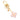 Gold Louis Vuitton Gold Plated Monogram Blooming Flowers Bag Charm and Key Holder