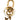 Gold Louis Vuitton Gold Plated Monogram Blooming Flowers Bag Charm and Key Holder