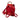 Red Gucci Calfskin Bamboo Drawstring Backpack