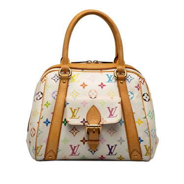 White Louis Vuitton Monogram Multicolore Priscilla Handbag - Designer Revival