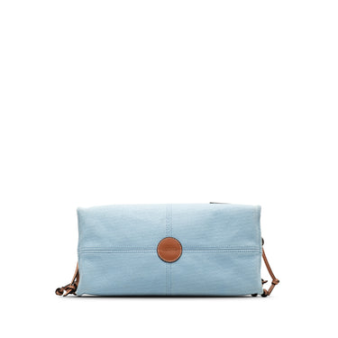 Blue Loewe Small Canvas Cushion Tote - Designer Revival