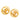 Gold Chanel CC Gold Plated Round Clip on Earrings