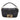Black Fendi Mini Zucca Embossed Leather Baguette Satchel