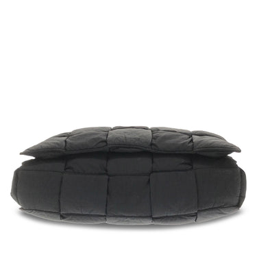 Black Bottega Veneta Maxi Intrecciato Padded Tech Cassette Crossbody Bag - Designer Revival