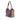 Red Burberry Small Leather and House Check Canvas Canterbury Tote