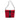 Red Gucci GG Canvas Jackie Shoulder Bag