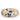 White Louis Vuitton Resin and Crystal Monogram Inclusion Ring