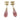 Gold Chanel CC Gold Plated Strass Faux Pearl Push Back Earrings