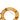 Gold Chanel CC Gold Plated Five Charm Ring Brooch