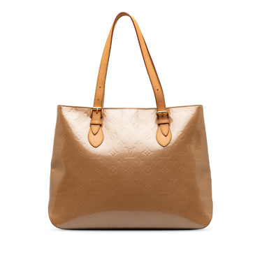 Brown Louis Vuitton Monogram Vernis Brentwood Tote Bag - Designer Revival