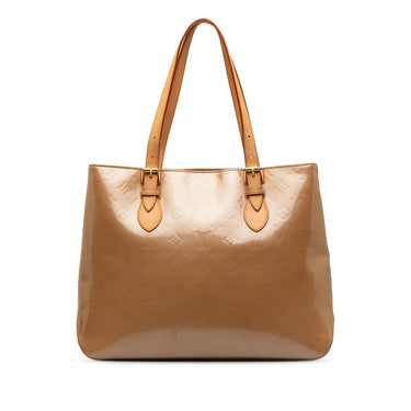 Brown Louis Vuitton Monogram Vernis Brentwood Tote Bag - Designer Revival
