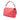 Pink Fendi Zucca Embossed Leather Baguette Satchel
