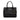 Black Prada Saffiano Lucido Top Handle Frame Tote - Designer Revival