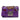Purple Gucci Small Embroidered Calfskin Tiger Strawberry Padlock Crossbody - Designer Revival
