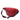 Red Gucci Small Grained Calfskin Web Logo Belt Bag