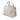 Grey Prada Small Denim Canapa Bijoux and Grommet Satchel