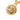 Gold Chanel Gold Plated CC Round Pendant Necklace