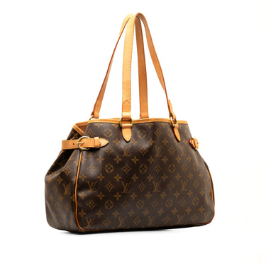 Brown Louis Vuitton Monogram Batignolles Horizontal Tote Bag - Designer Revival