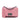 Pink Prada Saffiano Lux Lock Chain Flap Crossbody Bag