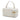 White Saint Laurent Mini Quilted Lambskin Gaby Vanity Bag Satchel