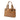 Brown Gucci Calfskin Web Handbag