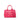 Pink Prada Small Canvas Canapa Logo Tote Satchel