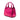 Pink Burberry Small Metallic Leather Buckle Tote Satchel