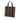 Brown Fendi Pequin Coated Canvas Logo Convertible Tote Satchel