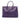 Purple Prada Large Saffiano Lux Galleria Double Zip Satchel