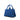 Blue Prada Canvas Canapa Logo Tote Satchel