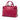 Red Burberry Medium Leather and House Check Canvas Banner Satchel