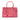 Pink Prada Medium Saffiano Lux Galleria Double Zip Tote Satchel