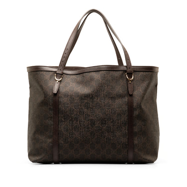 Brown Gucci GG Supreme Nice Tote Bag - Designer Revival