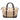 Beige Gucci GG Canvas Horsebit Nail Boston Bag Satchel