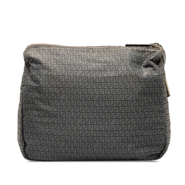 Gray Fendi Zucchino Crossbody Bag - Designer Revival