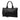 Black Prada Vitello Daino Zip Top Satchel