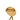 Gold Chanel CC Gold Plated Quilted Flap Bag Medallion Brooch