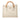 White Gucci Medium Calfskin Bamboo Diana Satchel