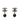 Silver Chanel CC Brass Beaded Swing Push Back Earrings