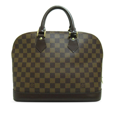 Brown Louis Vuitton Damier Ebene Alma PM Handbag - Designer Revival