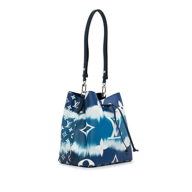 Blue Louis Vuitton Monogram Escale NeoNoe MM Bucket Bag