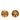 Gold Chanel CC Gold Plated Dome Clip On Earrings
