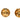 Gold Chanel CC Gold Plated Dome Clip On Earrings