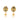 Gold Chanel CC Gold Plated Faux Pearl Drop Clip On Earrings