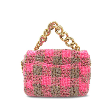Pink Chanel Mini Tweed 19 Flap Satchel