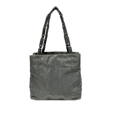 Gray Prada Tessuto Chain Shoulder Bag - Designer Revival