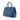 Blue Prada Saffiano Lux Galleria Double Zip Front Pocket Satchel