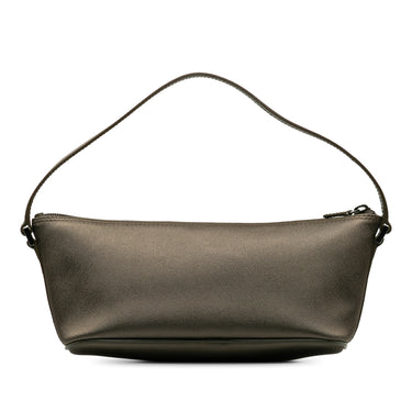 Brown Gucci Satin Boat Shoulder Bag - Designer Revival
