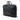 Black Prada Saffiano Cuir Travel Front Zip Pocket Briefcase Business Bag